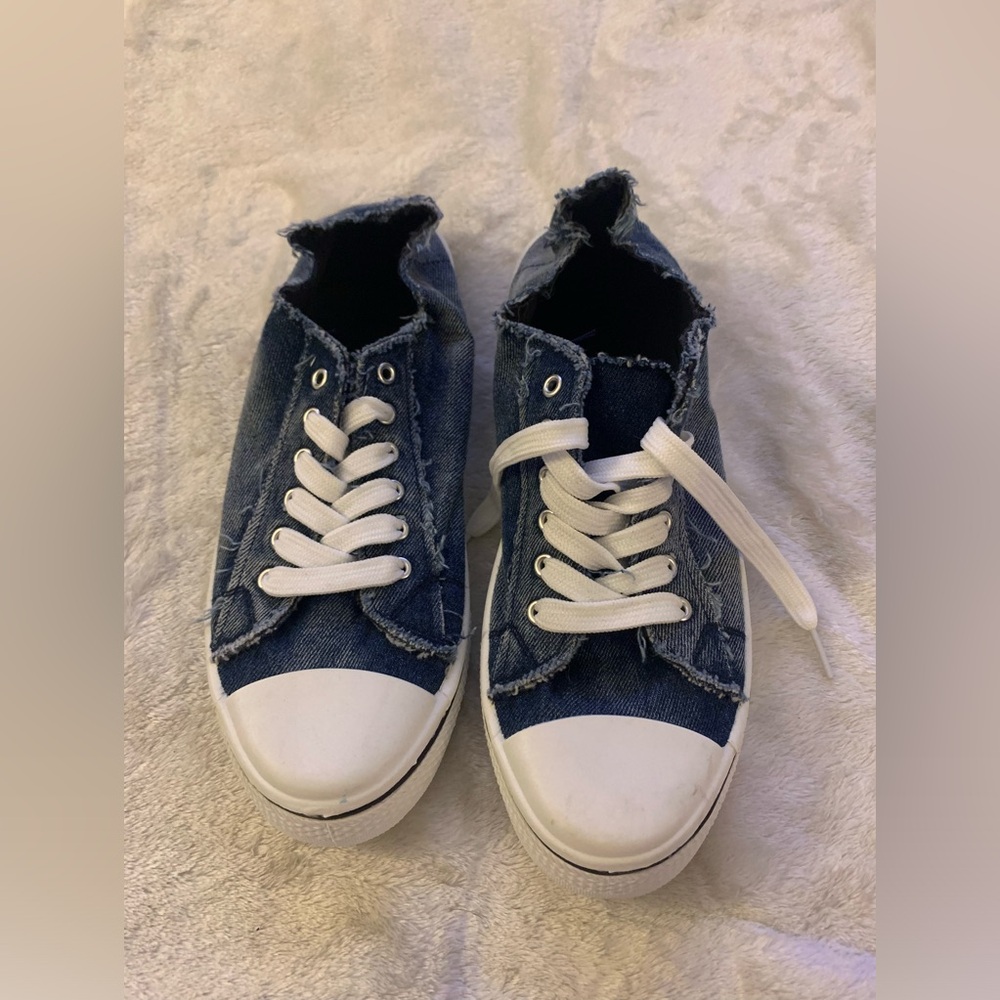 Denim Converse Style Shoes
